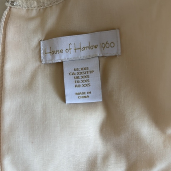 House of Harlow linen blend cream colored dress - Picture 5 of 9